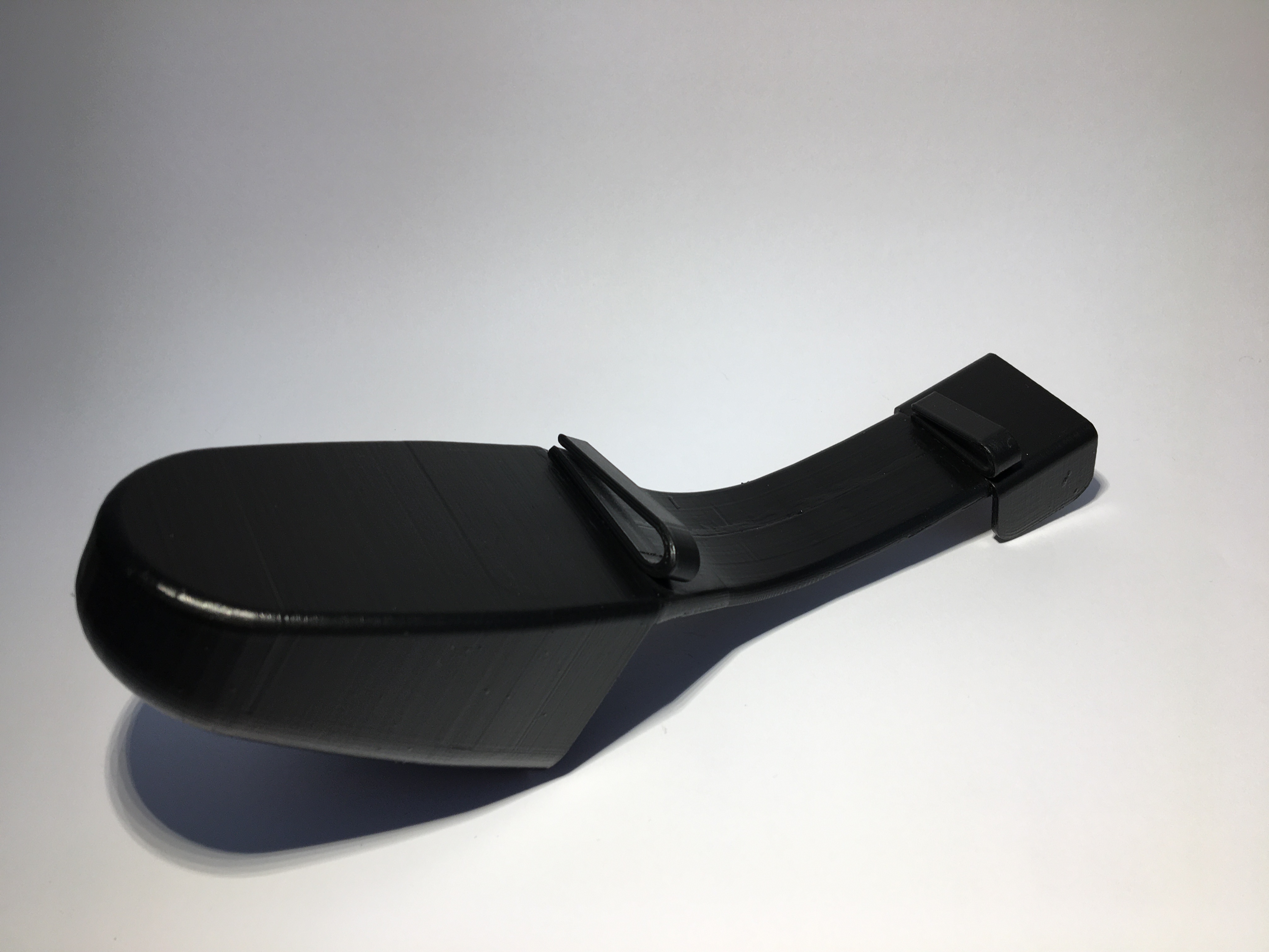 Star Trek Boomerang Phaser holster clips 3D model thumbnail