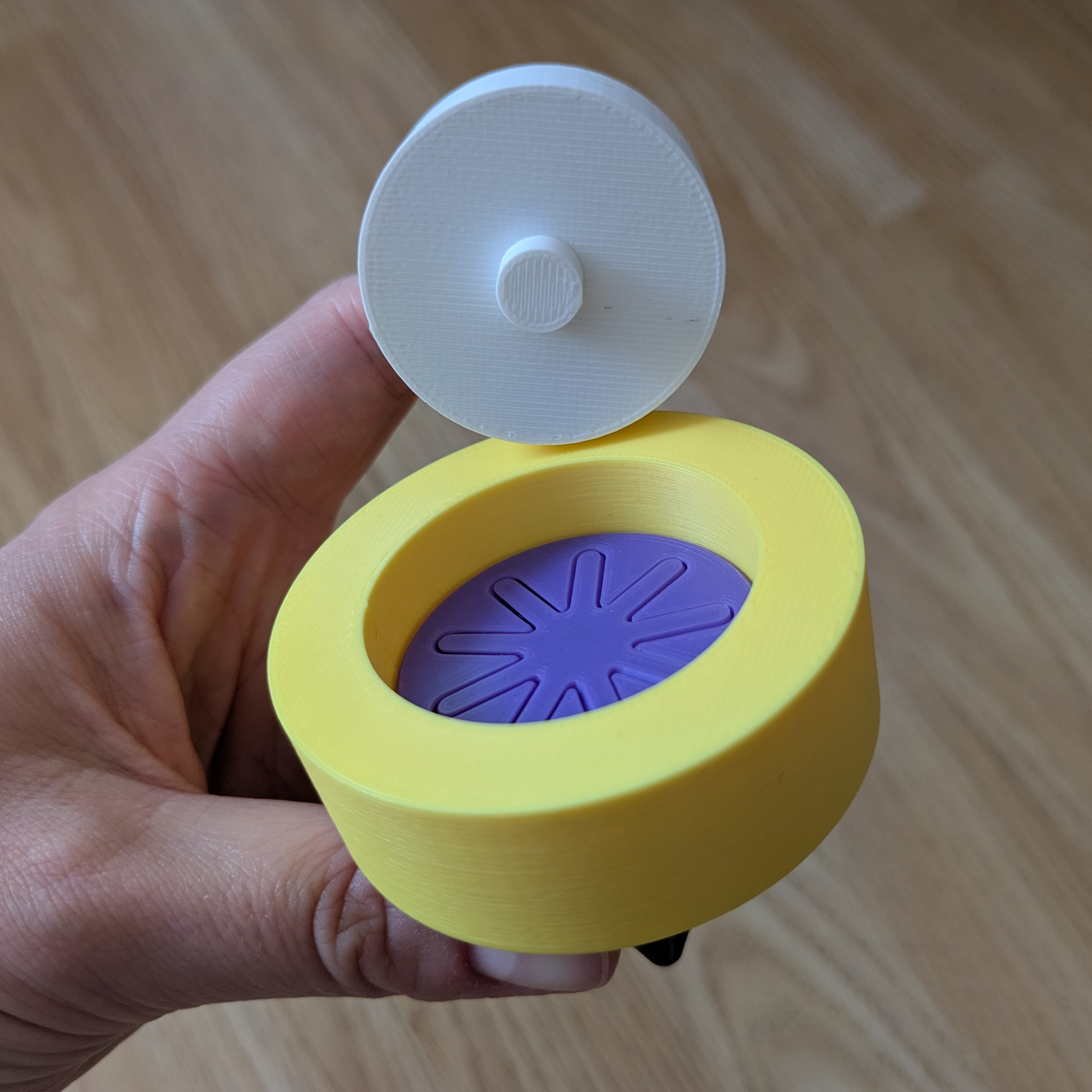 Spiral cone fidget toy popper