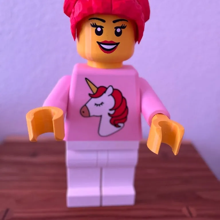 Lego Girl Toilet Paper Holder by Adjuro, Download free STL model