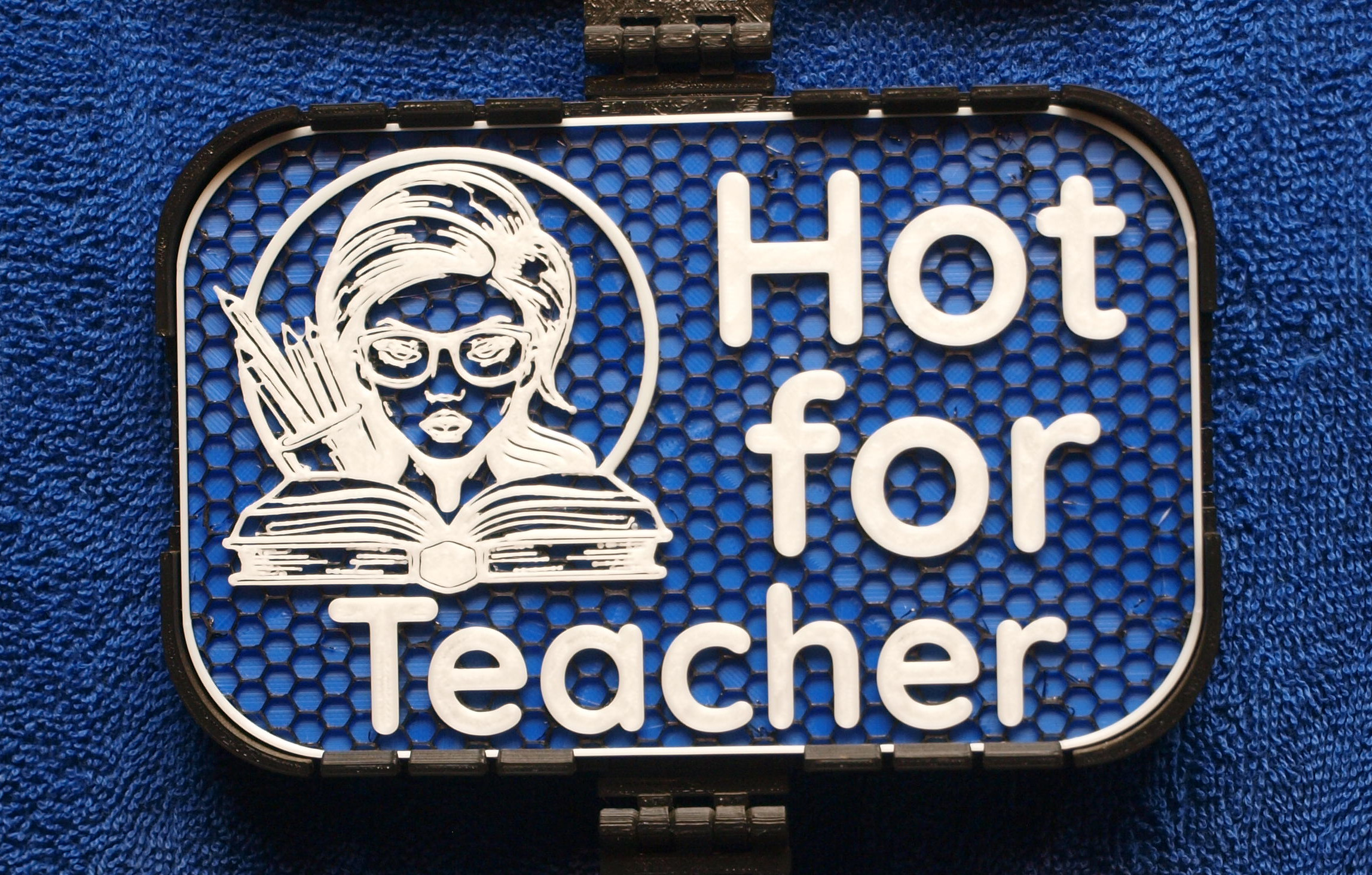 Hot for Teacher sign