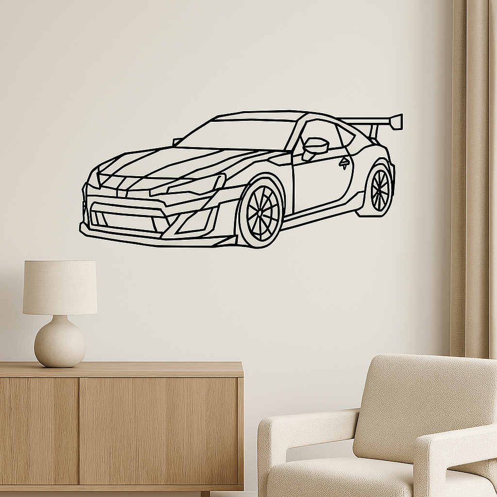GT86  Low Poly wall art