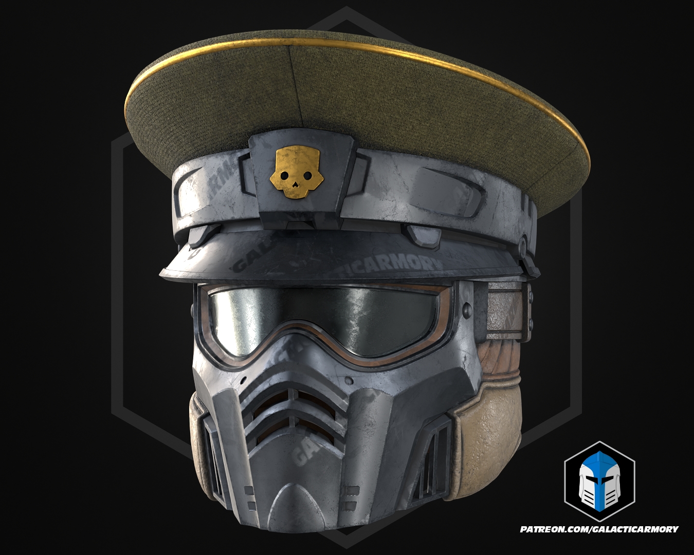 HD2 Commandant Helmet - 3D Print Files — thumbnail 3