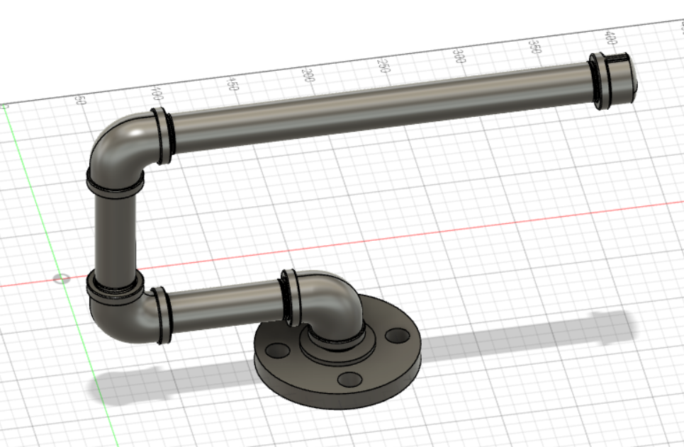 Iron Pipe Towel Holder