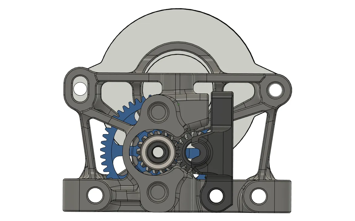 Reversed Integrated Drive Gear Assembly V2 for OEM and Open Source extruders