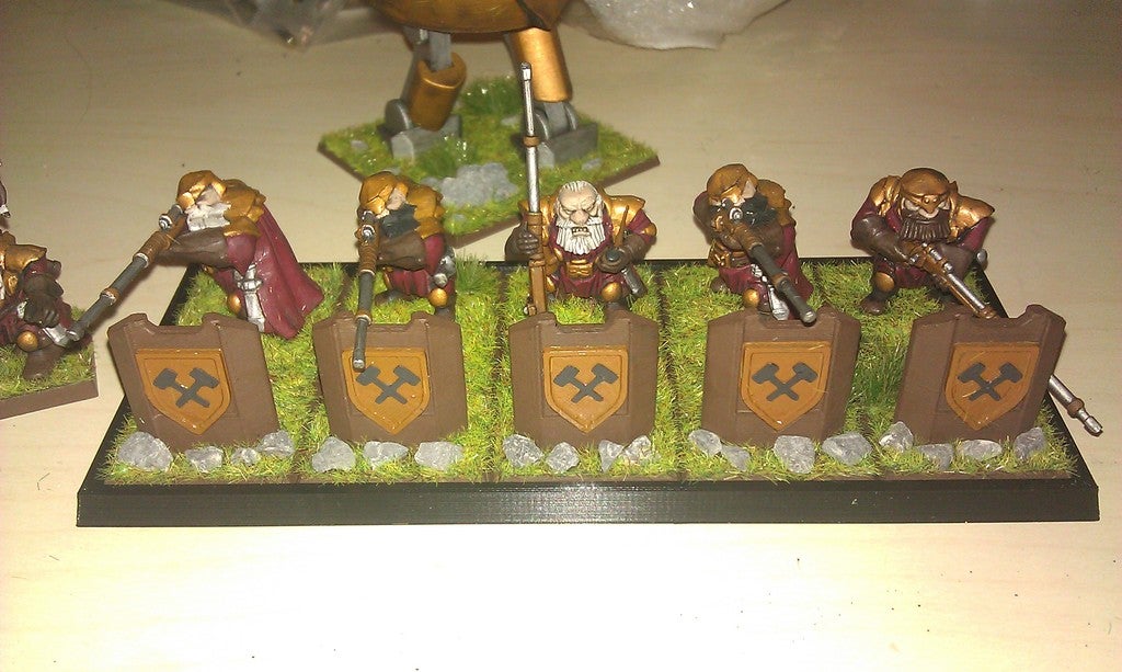 Sniper Shields for Kings of War Dwarfs