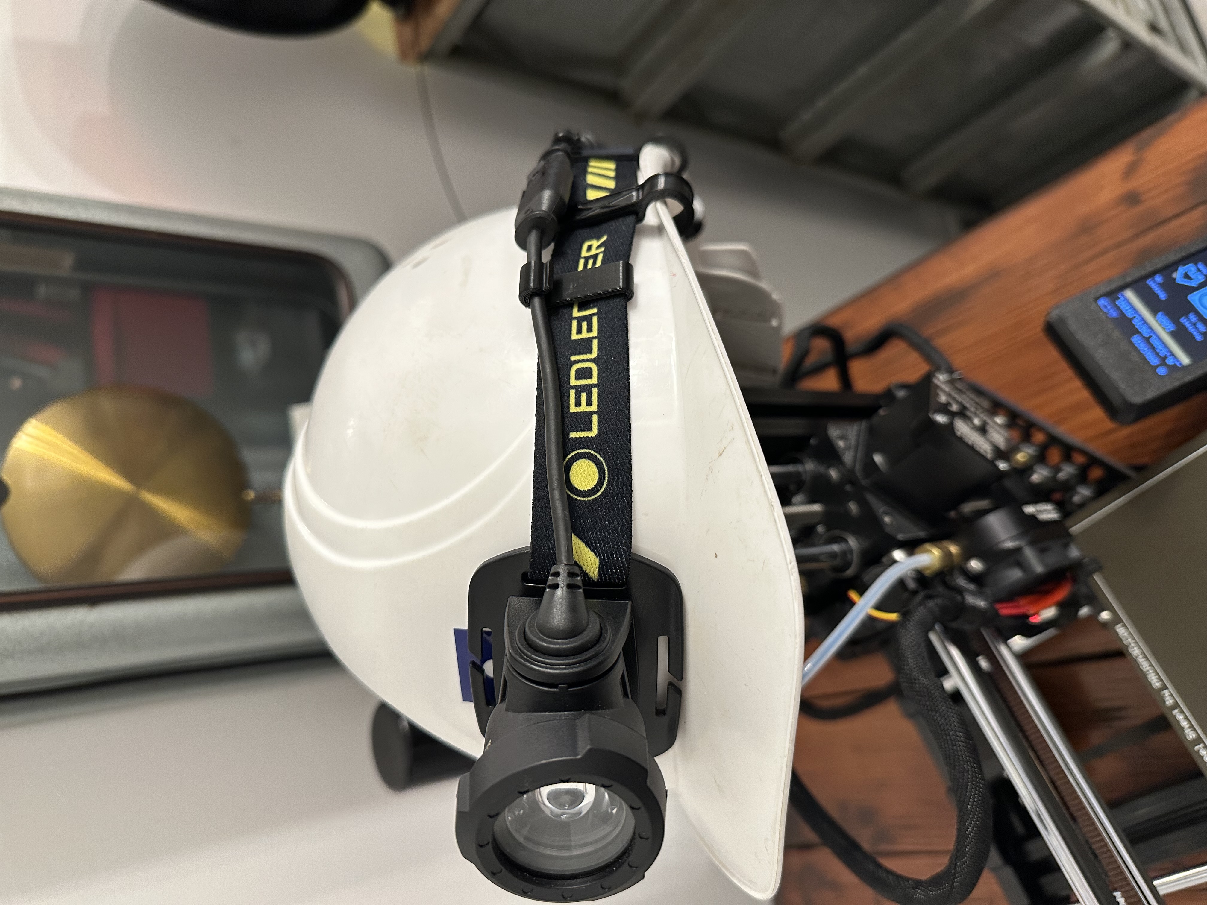 LEDLENSER modified helmet band clip