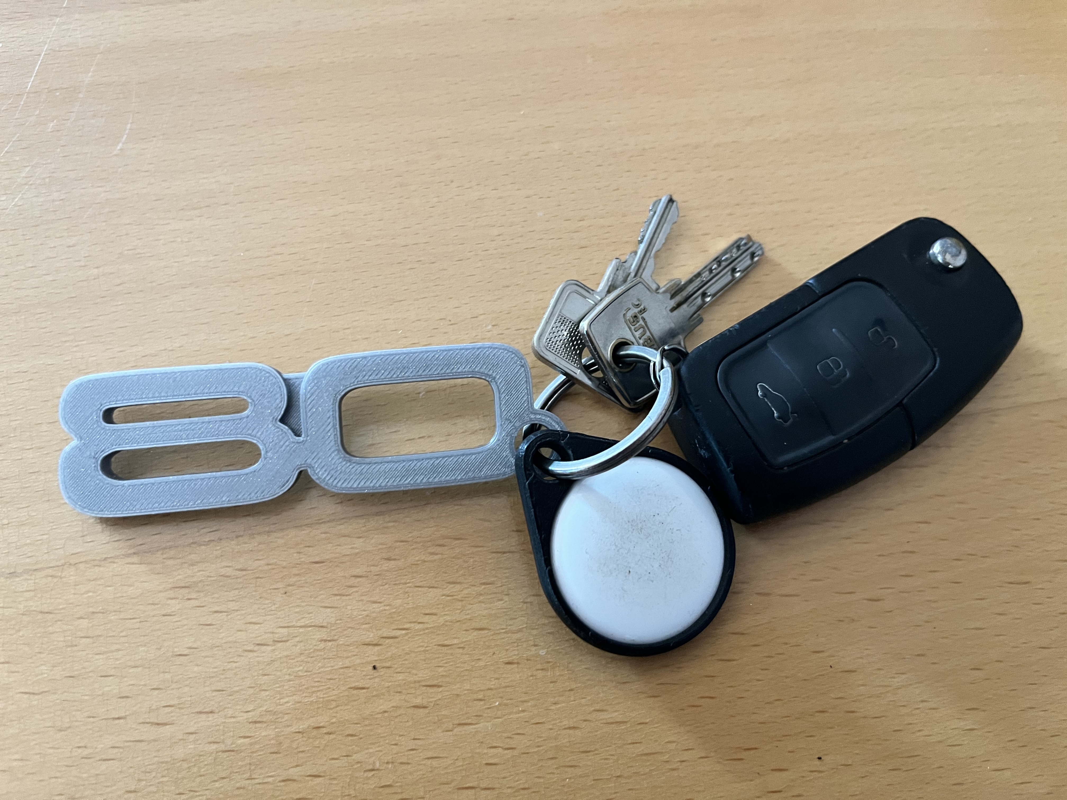 Miniatura 2 do modelo 3D Audi 80 Keychain