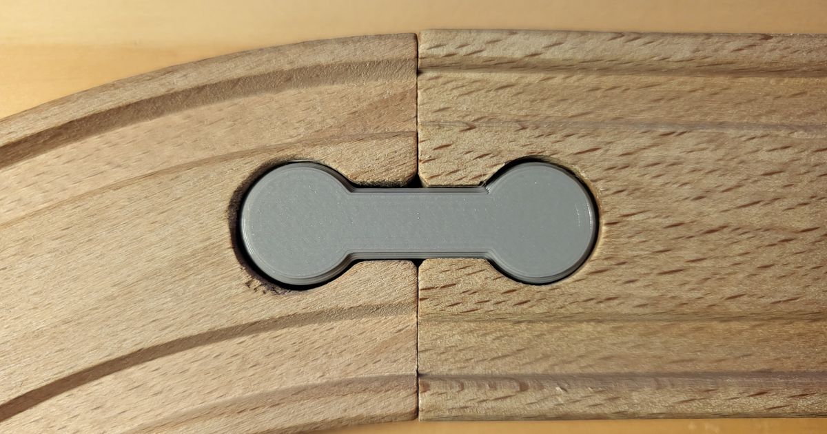 Train track connector by dwbmb Download free STL model