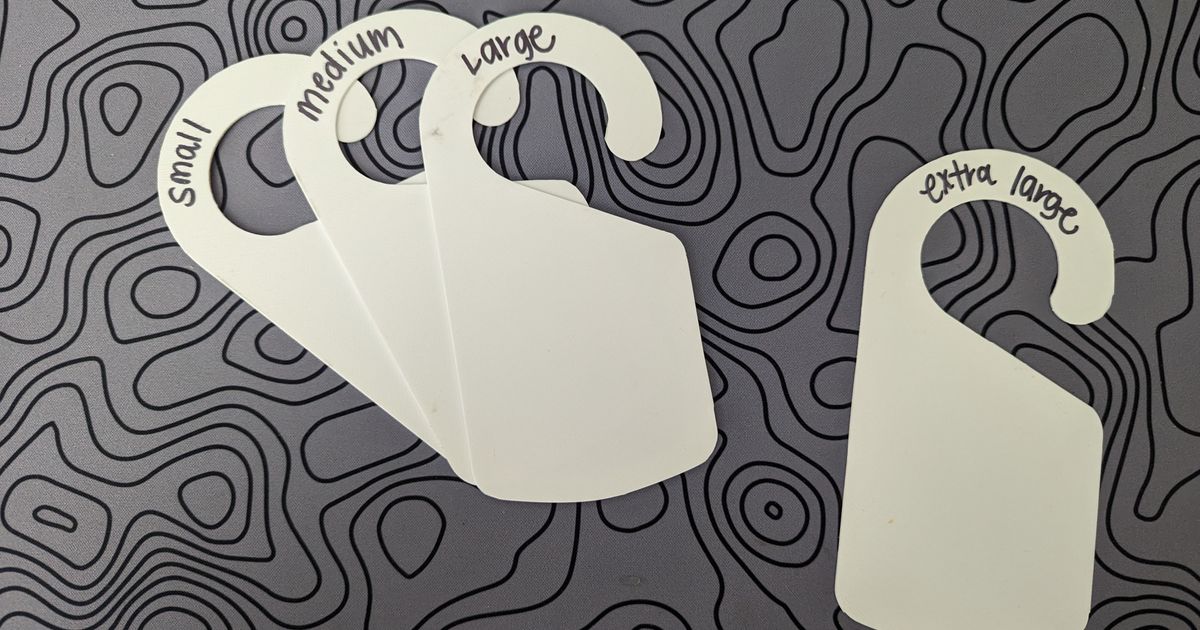 Clothes Hanger Divider by thunsaker Download free STL model