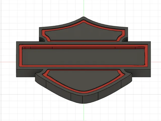 2 tone Harley plaque.