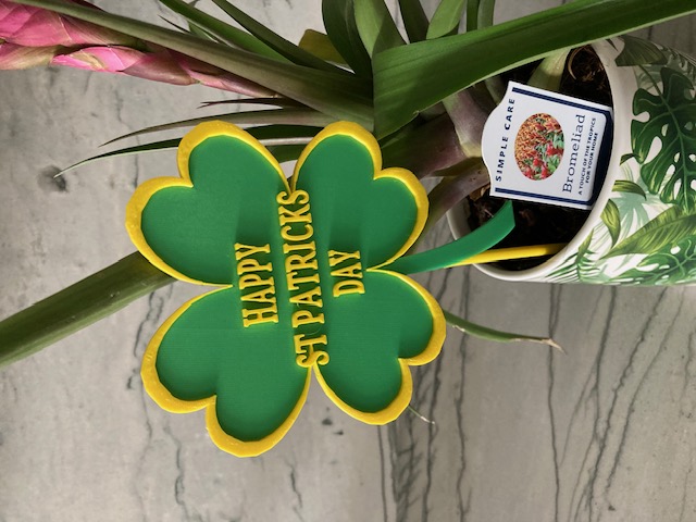 Happy St Patricks Day Sign Plant Stake