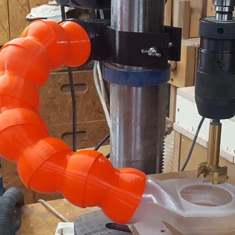 3D Print Dust Collector for Drilling and Cutting updated vac hose 2.5 by  Aaron Wood, Download free STL model
