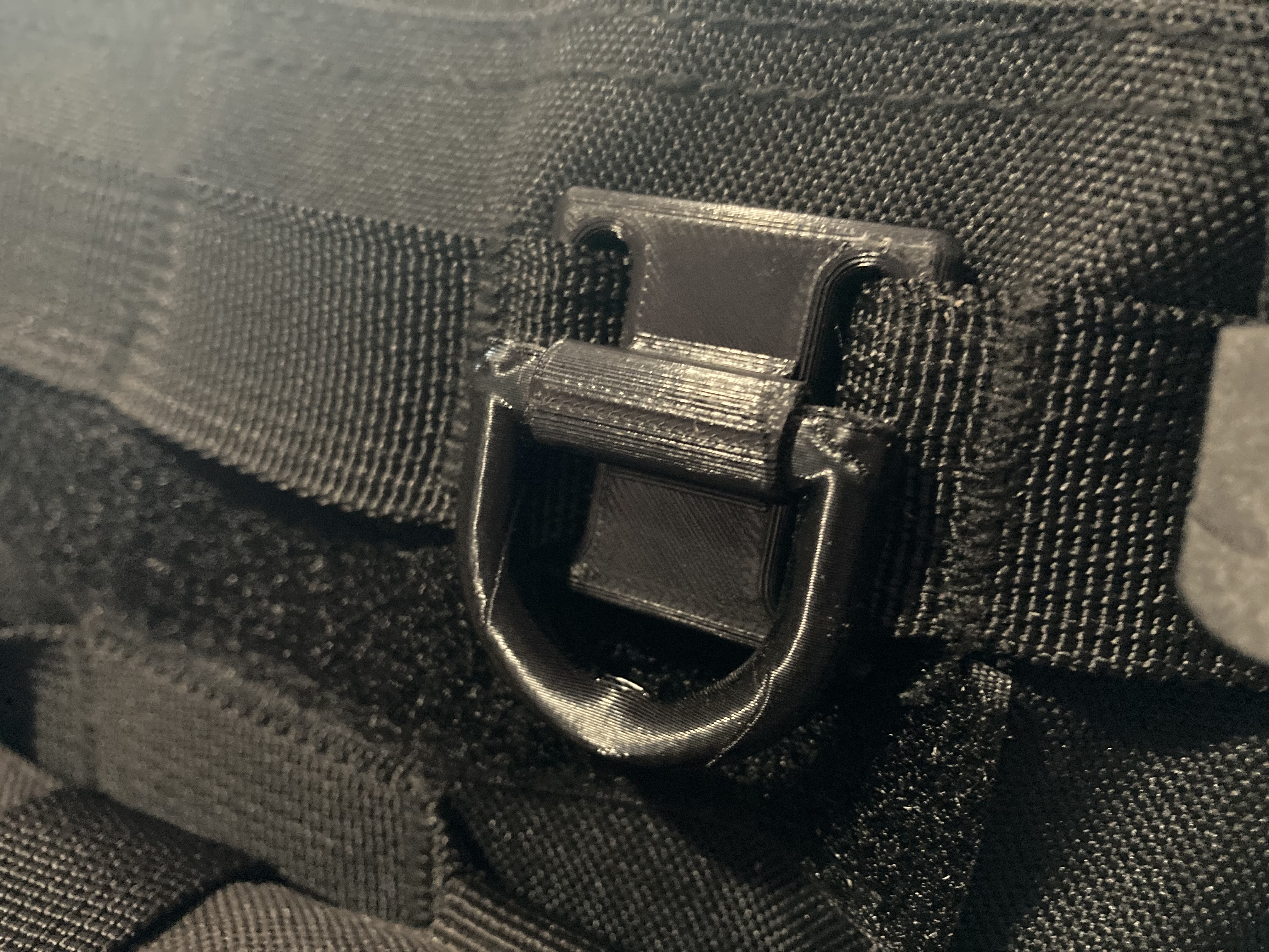 Molle clip with D-ring
