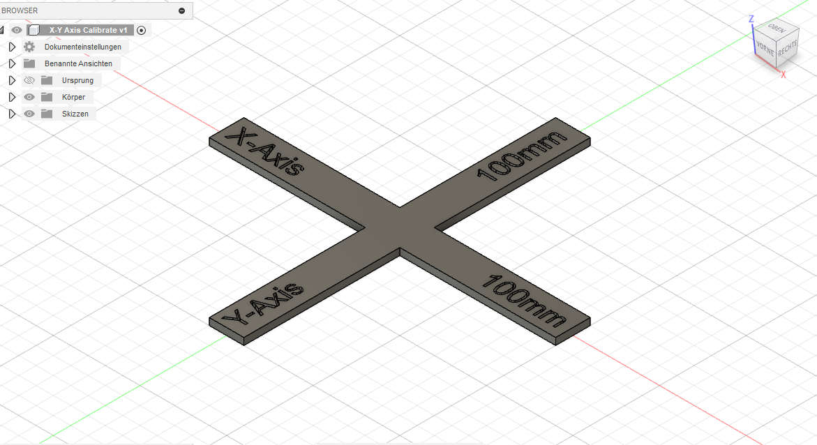 Calibrate Print XY Axis by 3dprintcastle Download free STL model