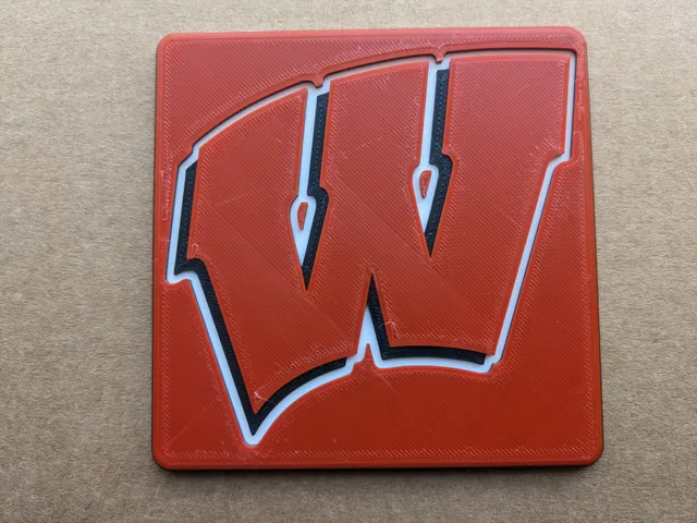 UW University of Wisconsin Madison Logo Coaster/Plaque