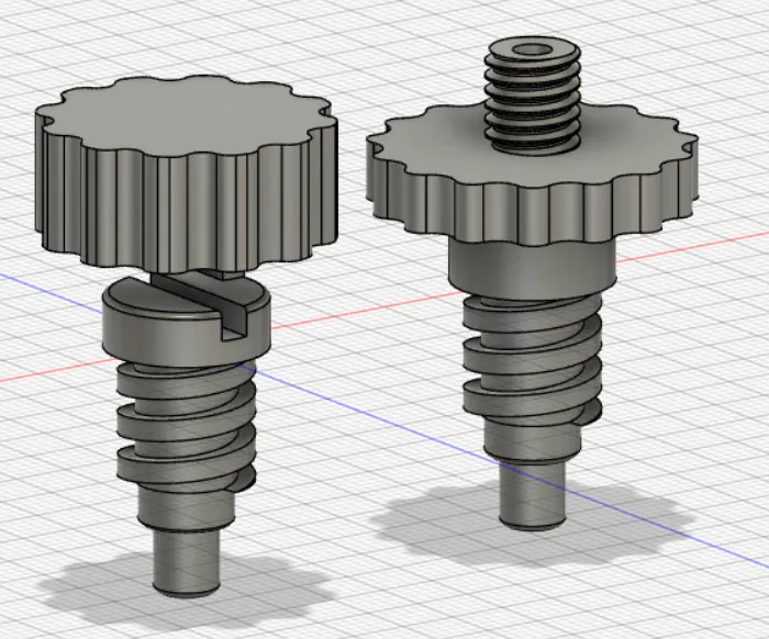  3D-Printable Screw Gear Model