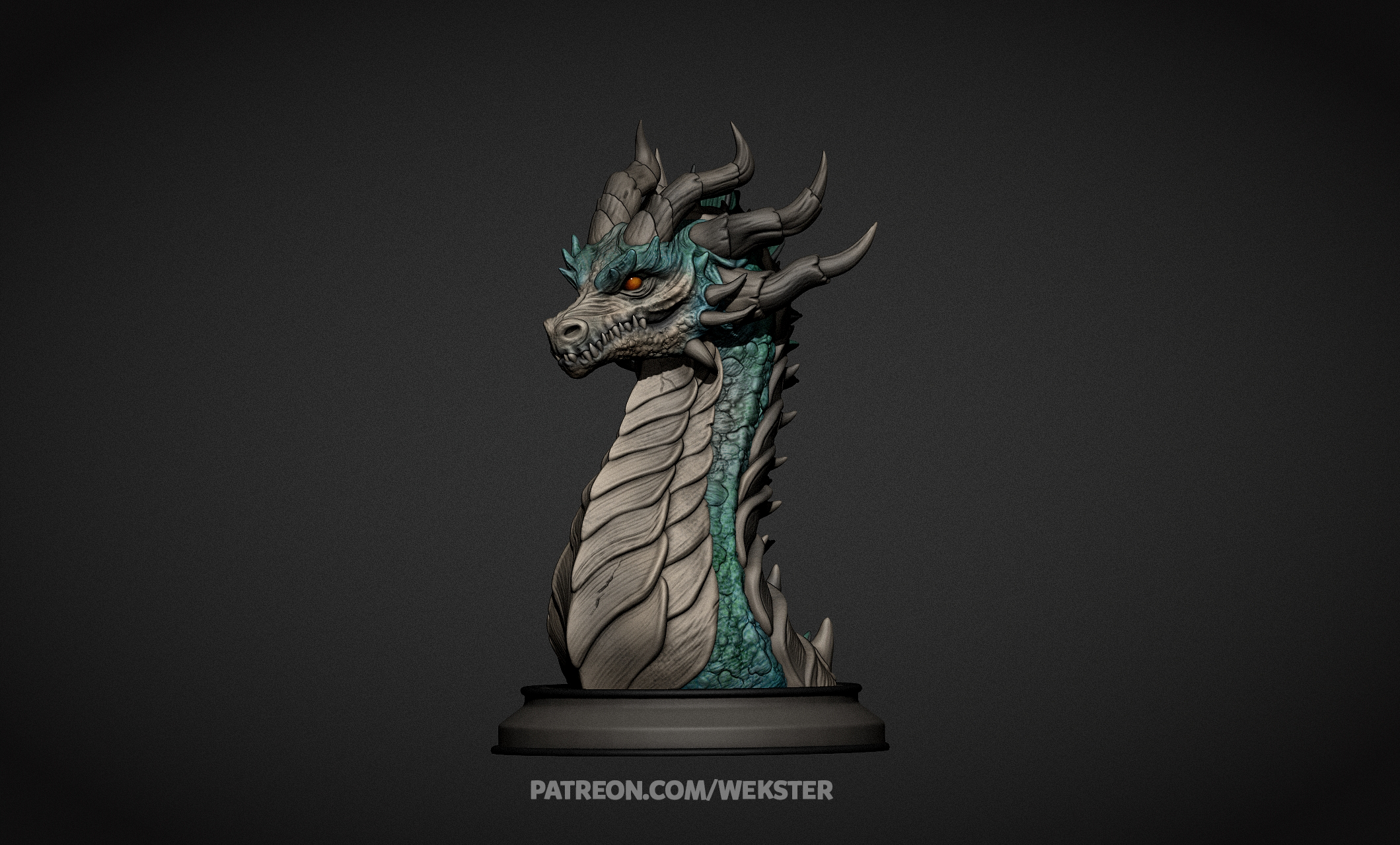 Iskra the Dragon - presupported