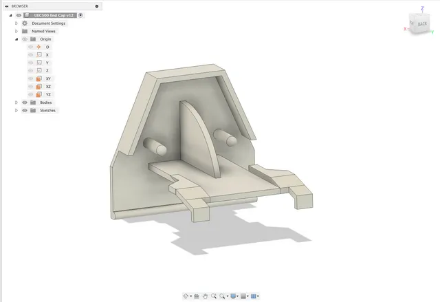 Ultralite UEC500 End Cap for uPVC style conservatory roof