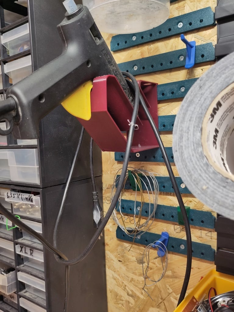 Glue Gun Holder for Wall storage system (Allit StorePlus and others)