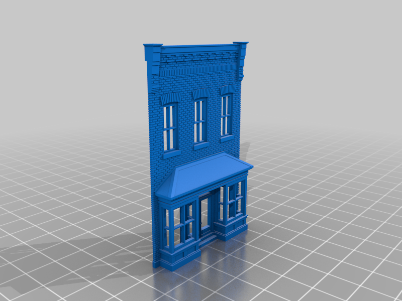 N scale store front by ChrisDownload free STL model