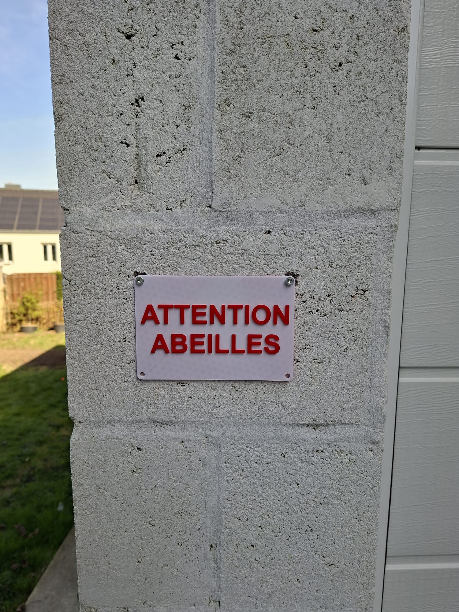 Panneau "Attention Abeilles" pour rucher