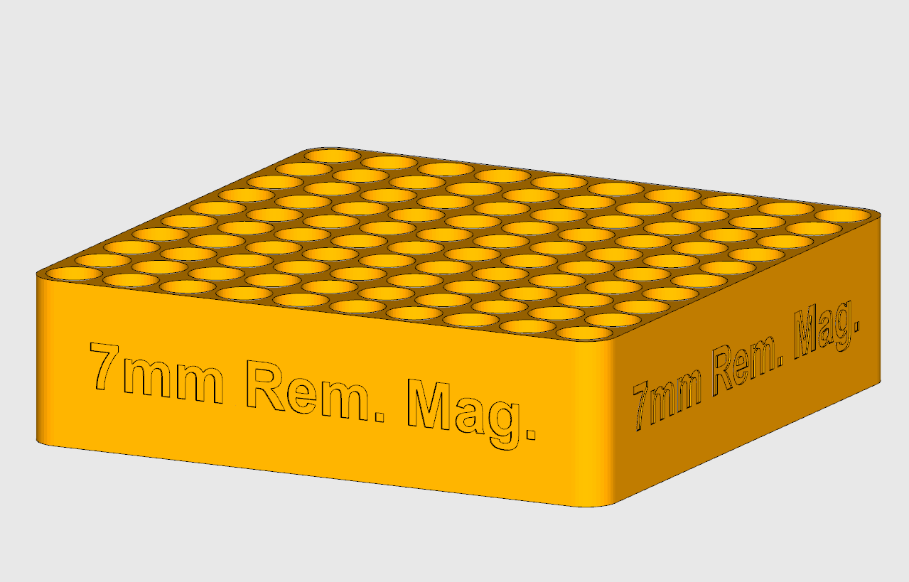 7mm Rem. Mag. loading block