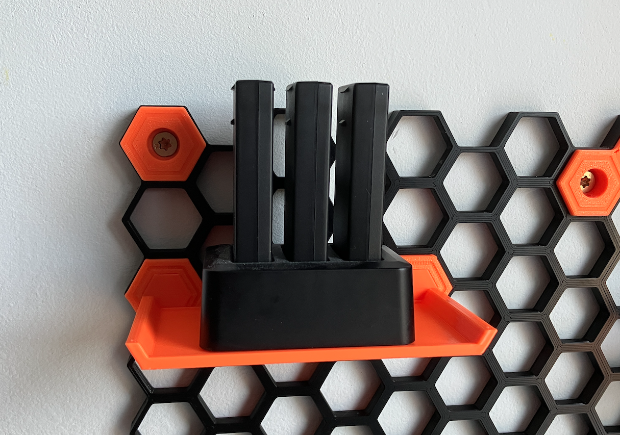 Honeycomb wall slightly deeper shelf