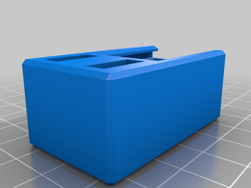 Miniatura 2 do modelo 3D MicroSD box + USB ports