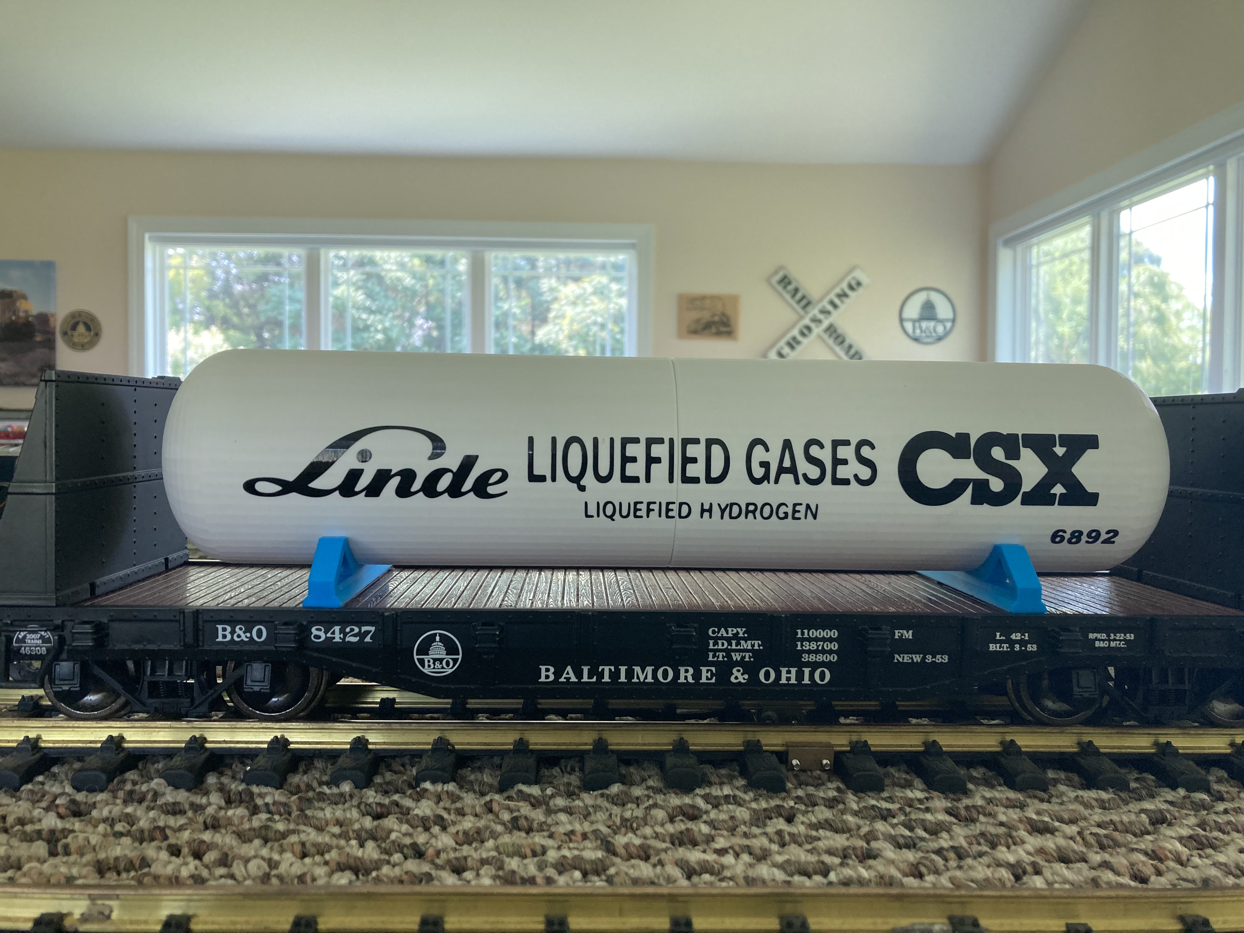 G-Scale 1:29 Liquefied 3in Propane Tank And Frames