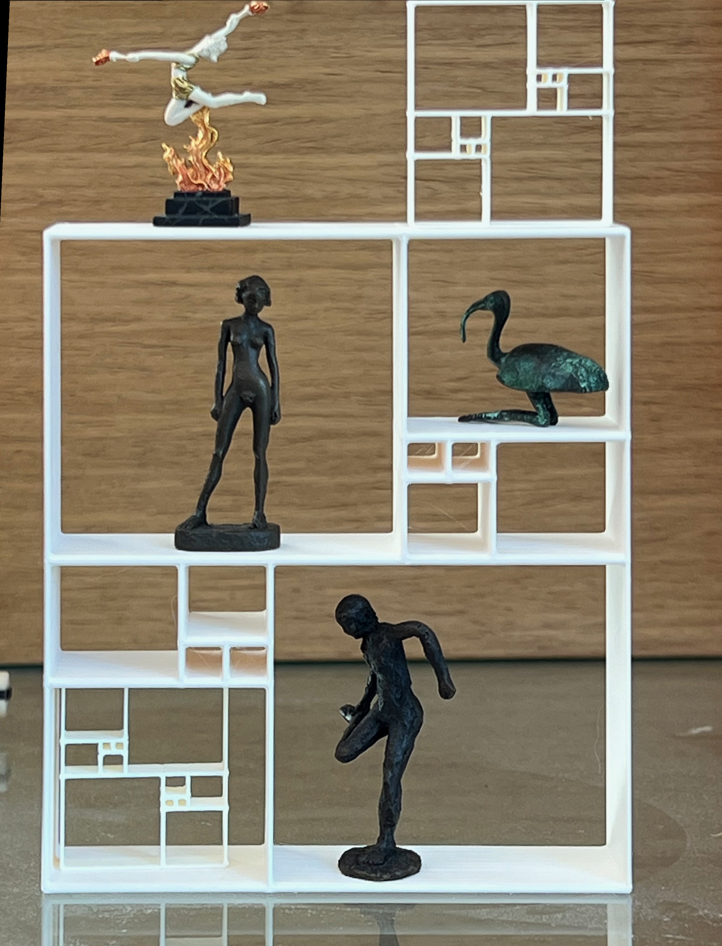miniature furniture - shelf unit based golden ratio