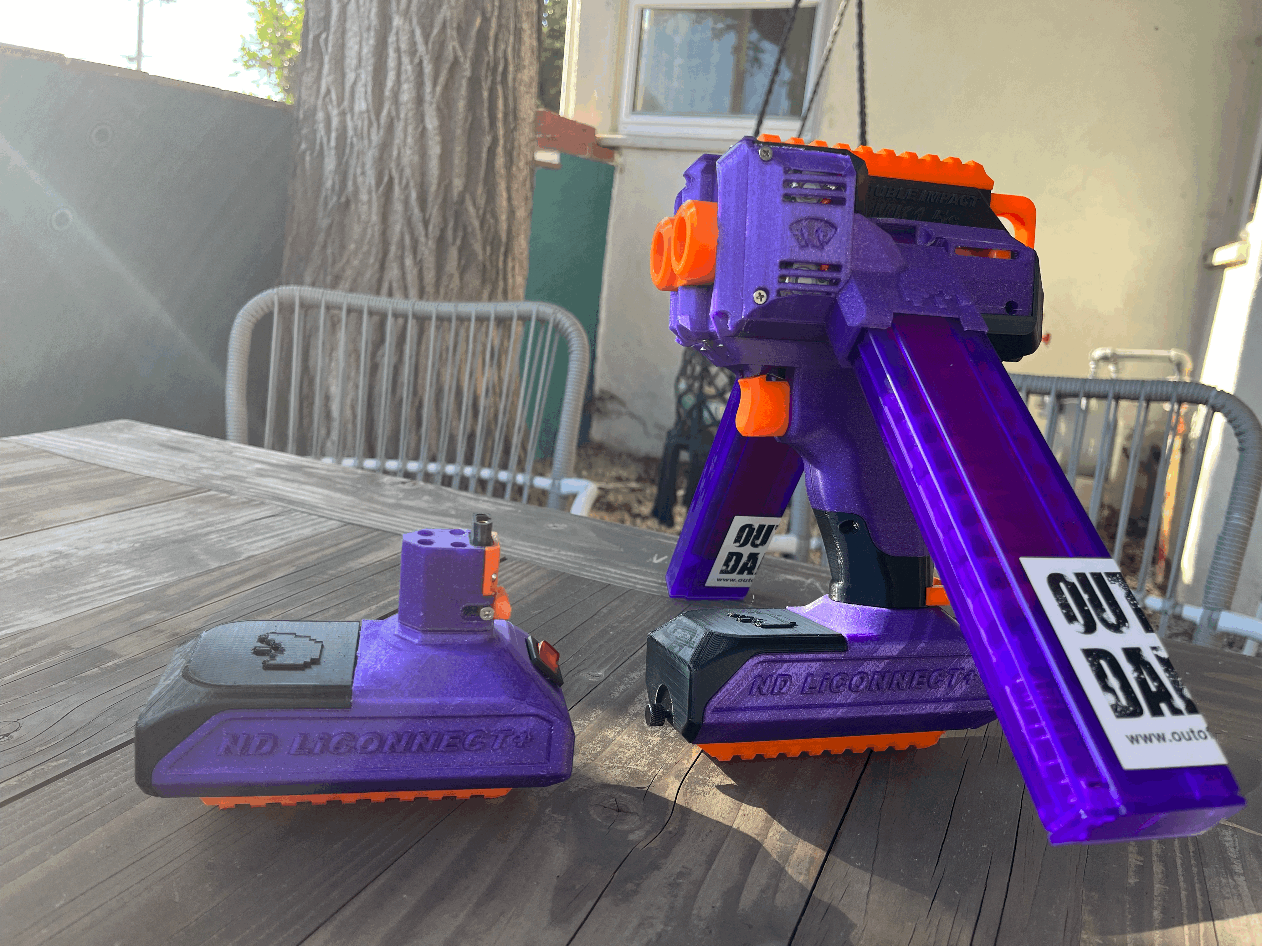 Double Impact- Dual Magazine Flywheel Pistol Blaster by noreason | Download  free STL model | Printables.com