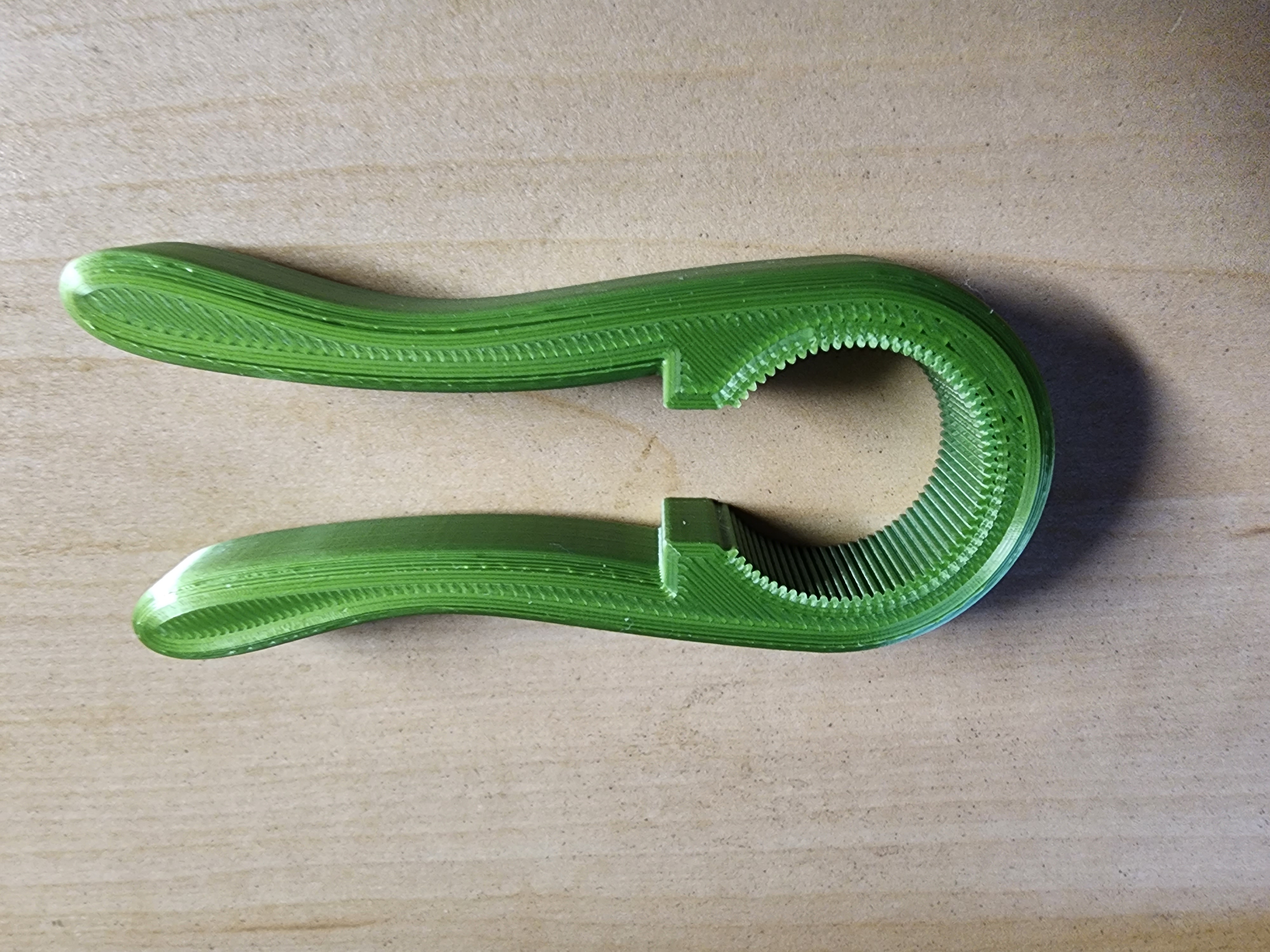 Small water bottle opener