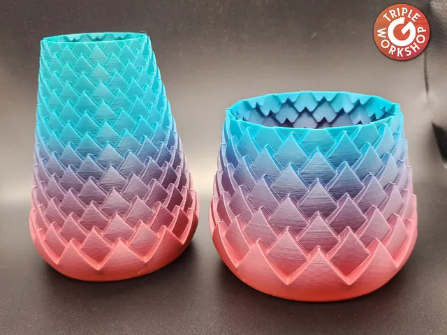 Lotus Spiral Vases V1