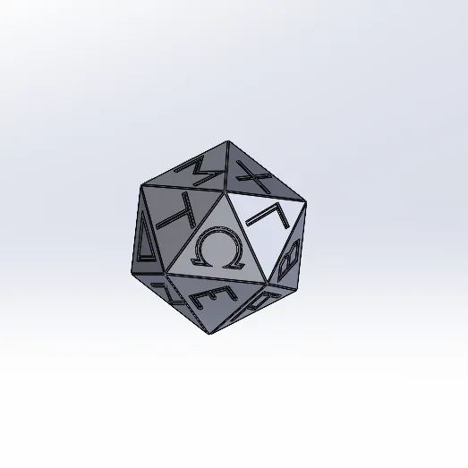 Icosahedron D20 Dice - 𓏞𓀀 Sesh Kemet Egyptian Scribe 𓆎𓅓𓏏𓊖