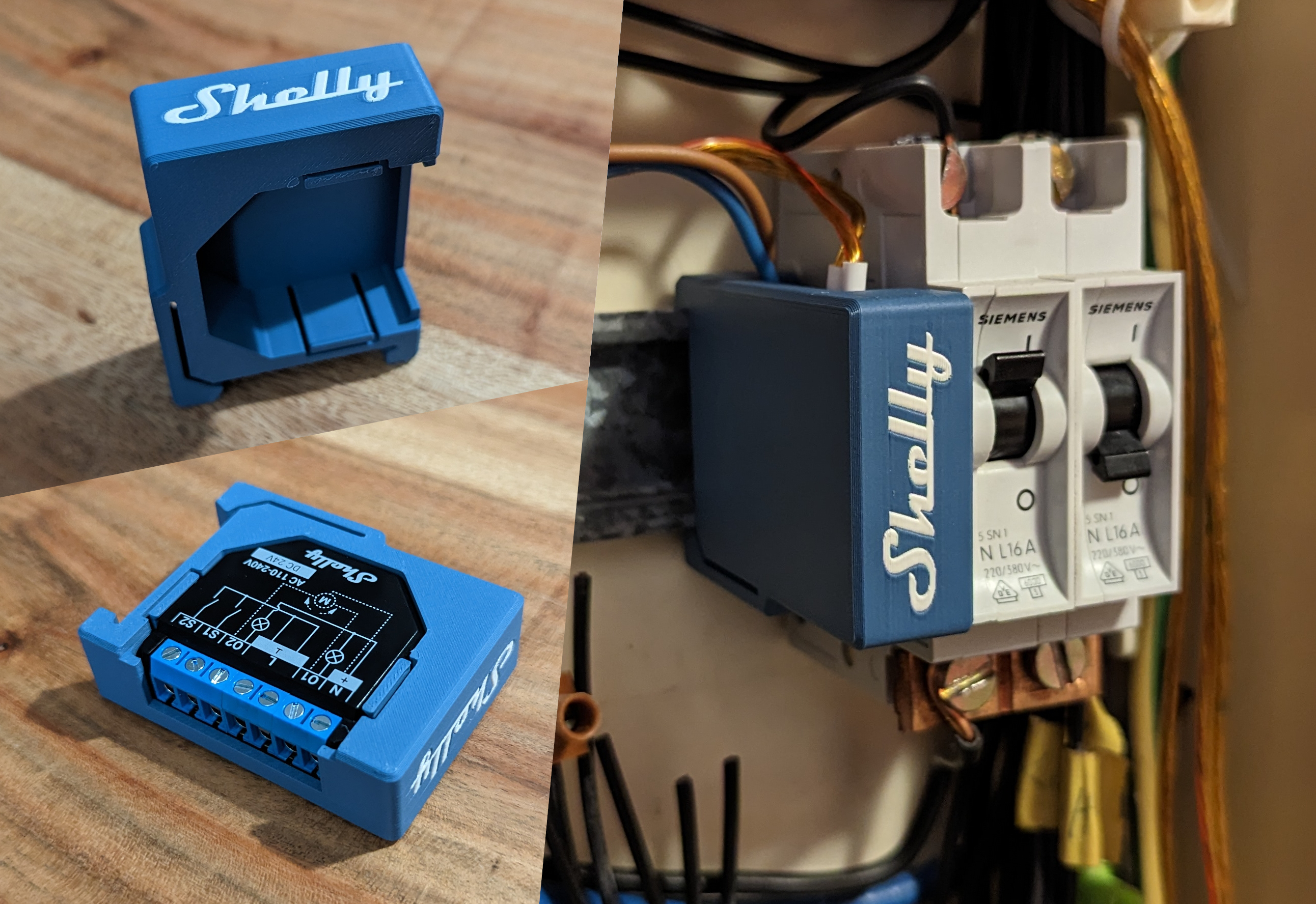 Shelly 2.5 DIN Rail Holder DIN Rail Holder 