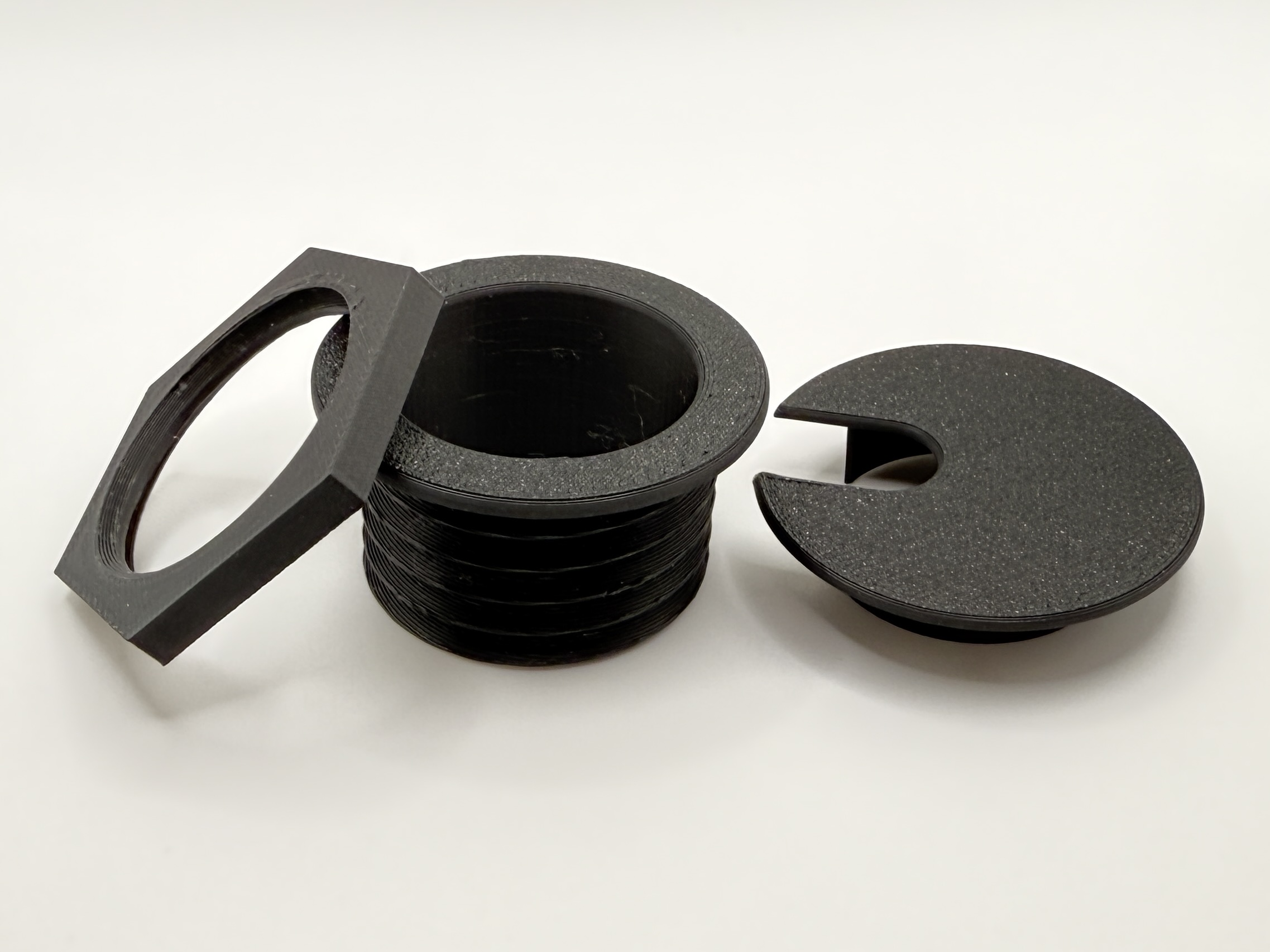 Cable grommet for desk