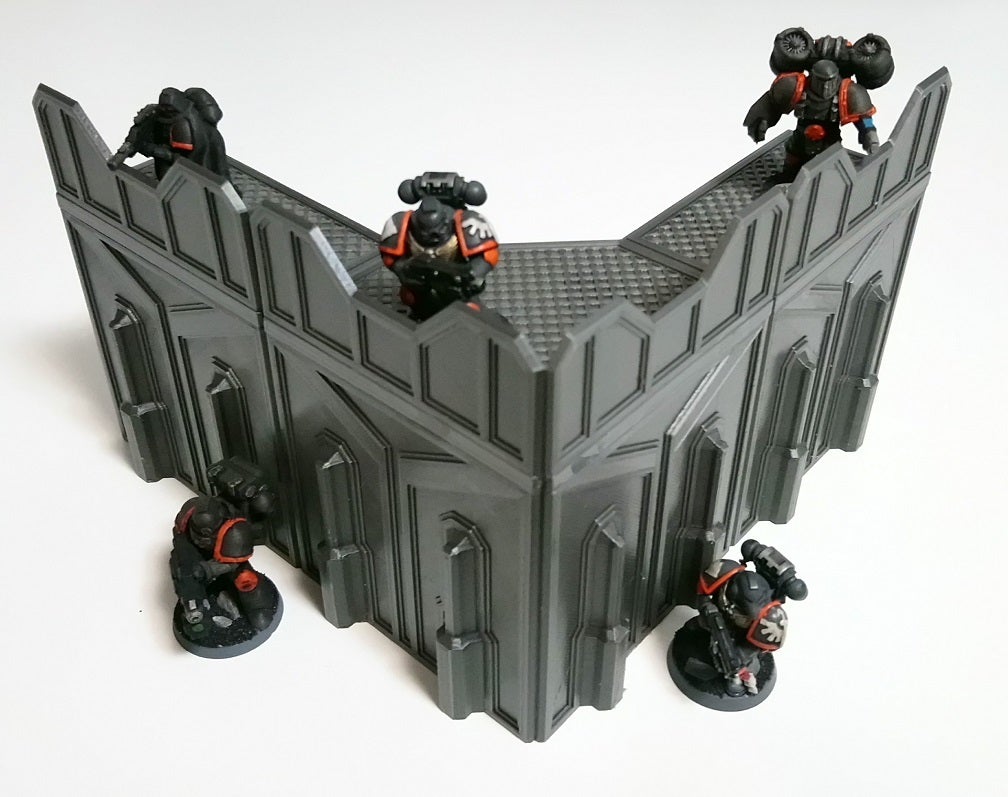 Miniatura 2 do modelo 3D Modular SciFi Outpost - Basic Walls