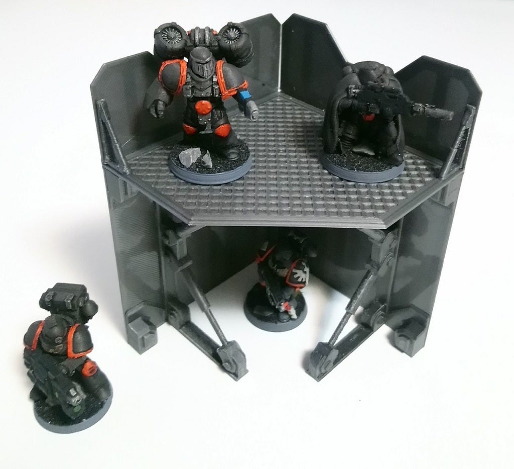 Miniatura 4 do modelo 3D Modular SciFi Outpost - Corners