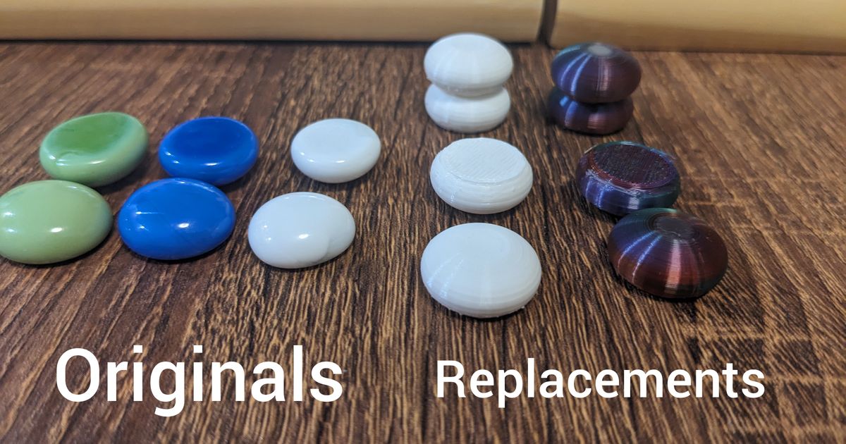 Mancala Stones, Playing pieces by SirHair, Download free STL model