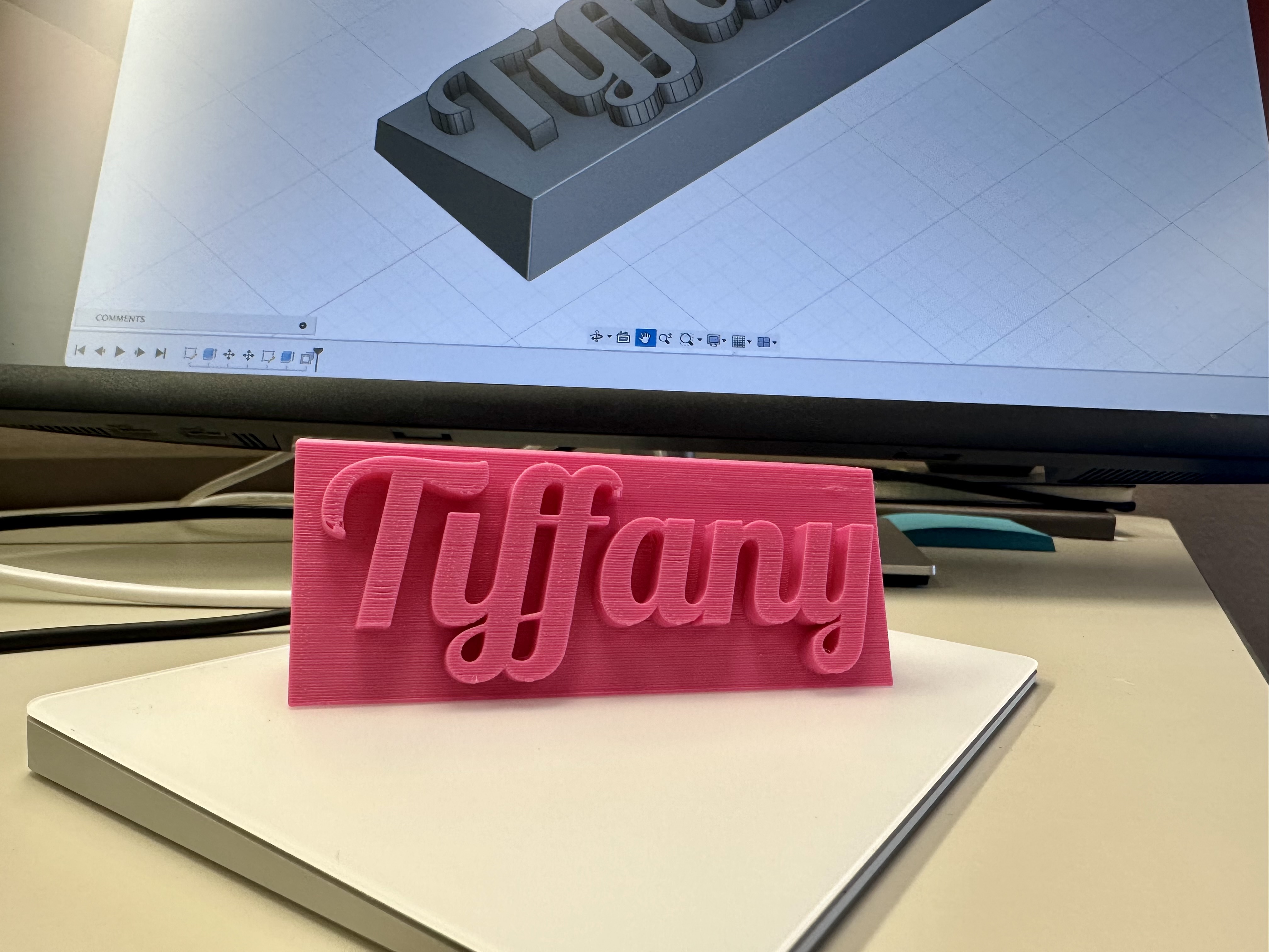 Nameplate - Tiffany by bgateb | Download free STL model | Printables.com