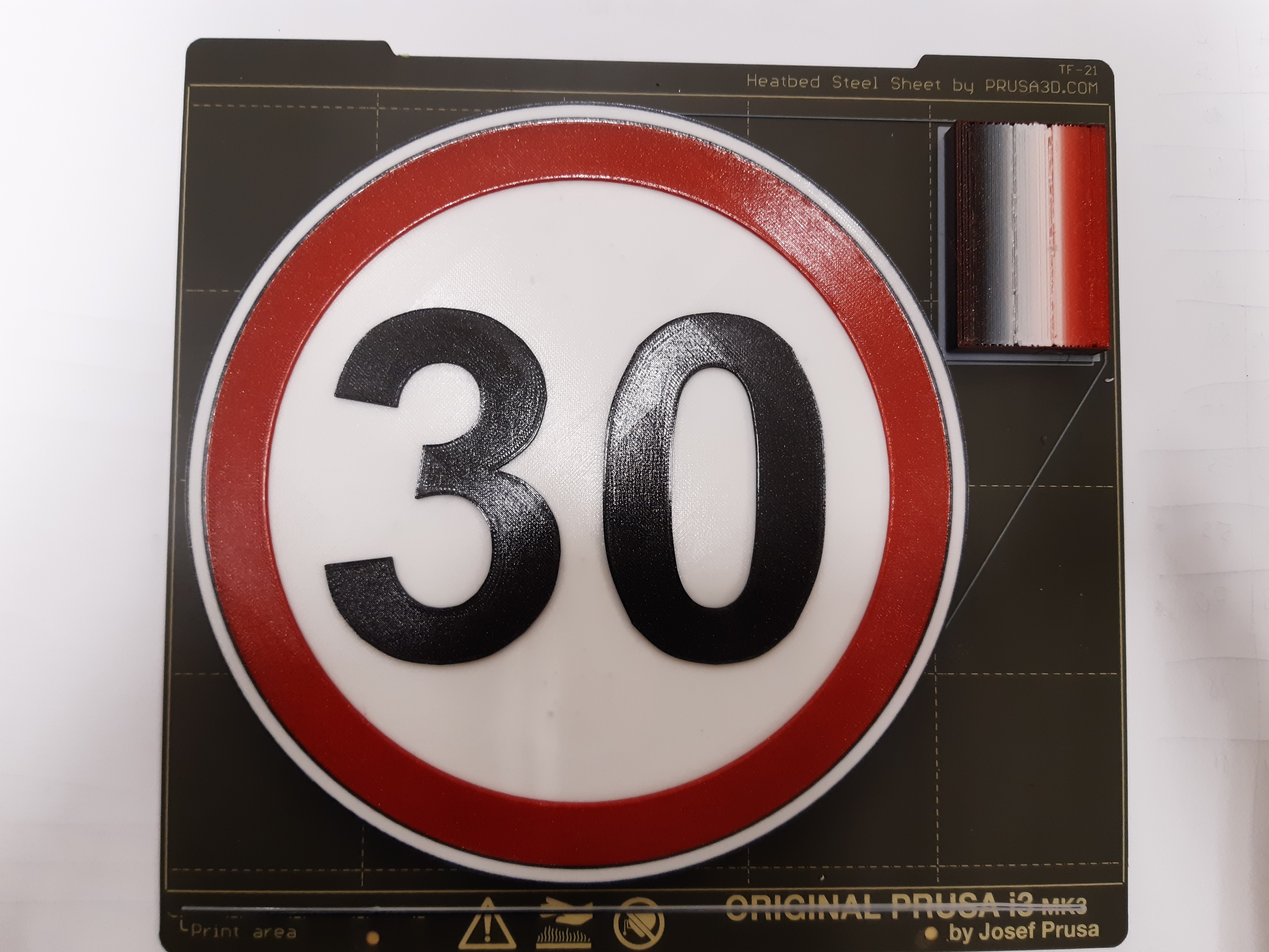 Limit sign of 30km / h