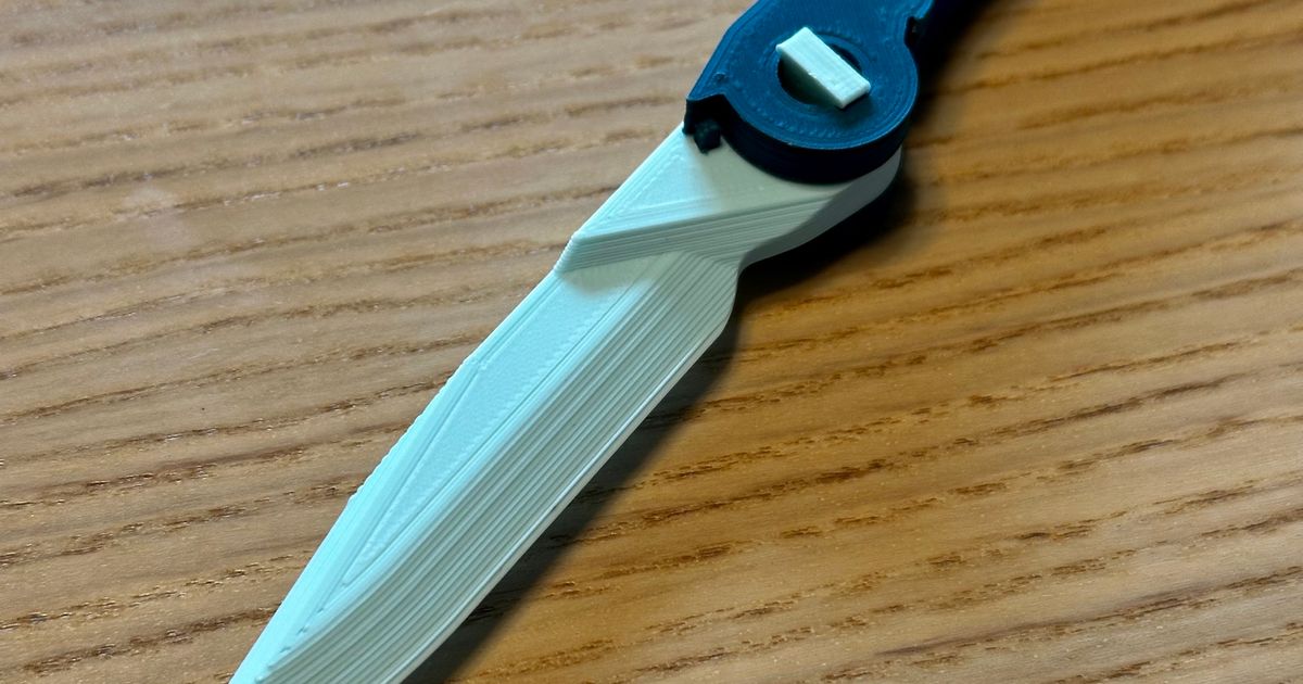 Folding Pocket Letter Opener Knife by fawkeswei Download free STL