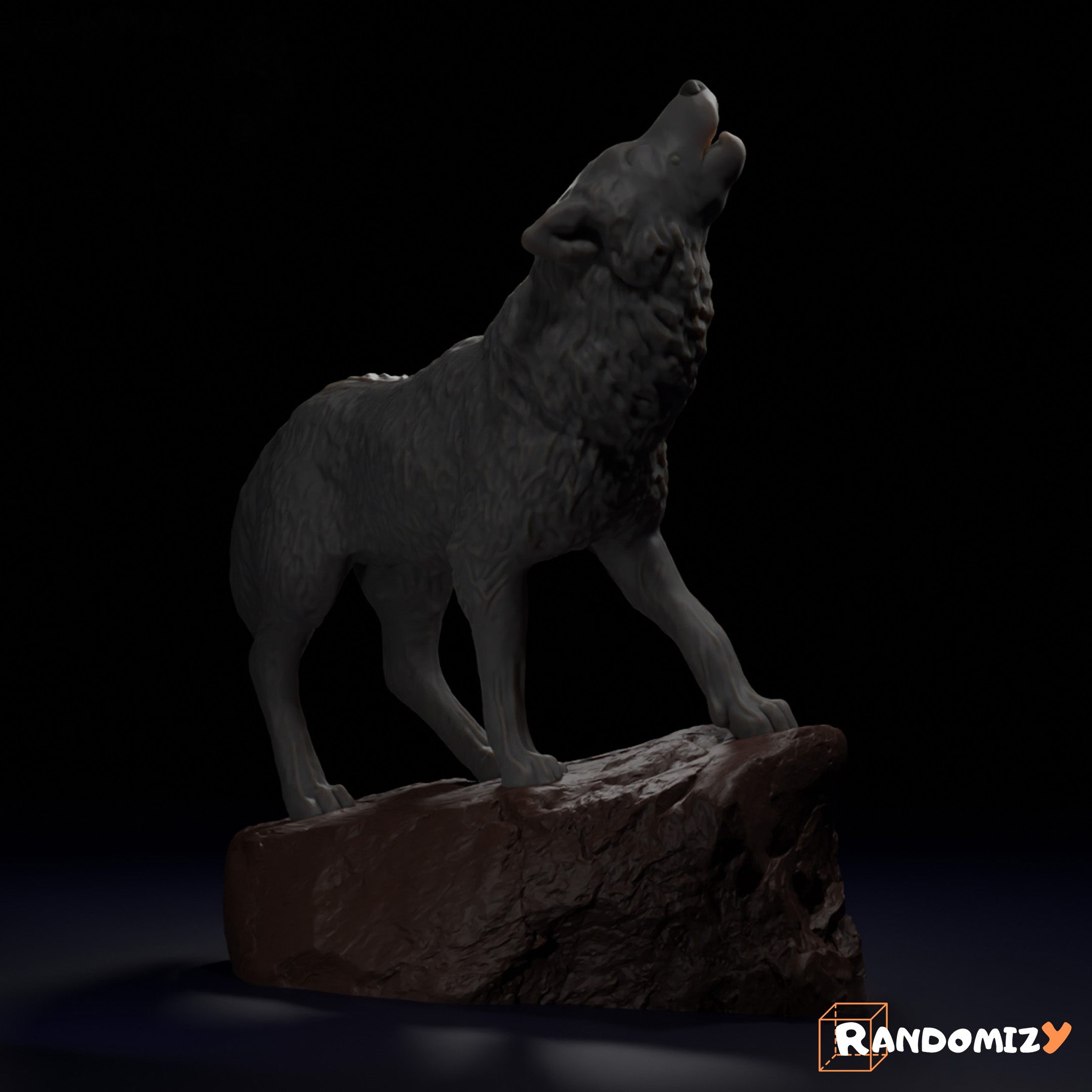 Howling Wolf by Randomizy | Printables Store