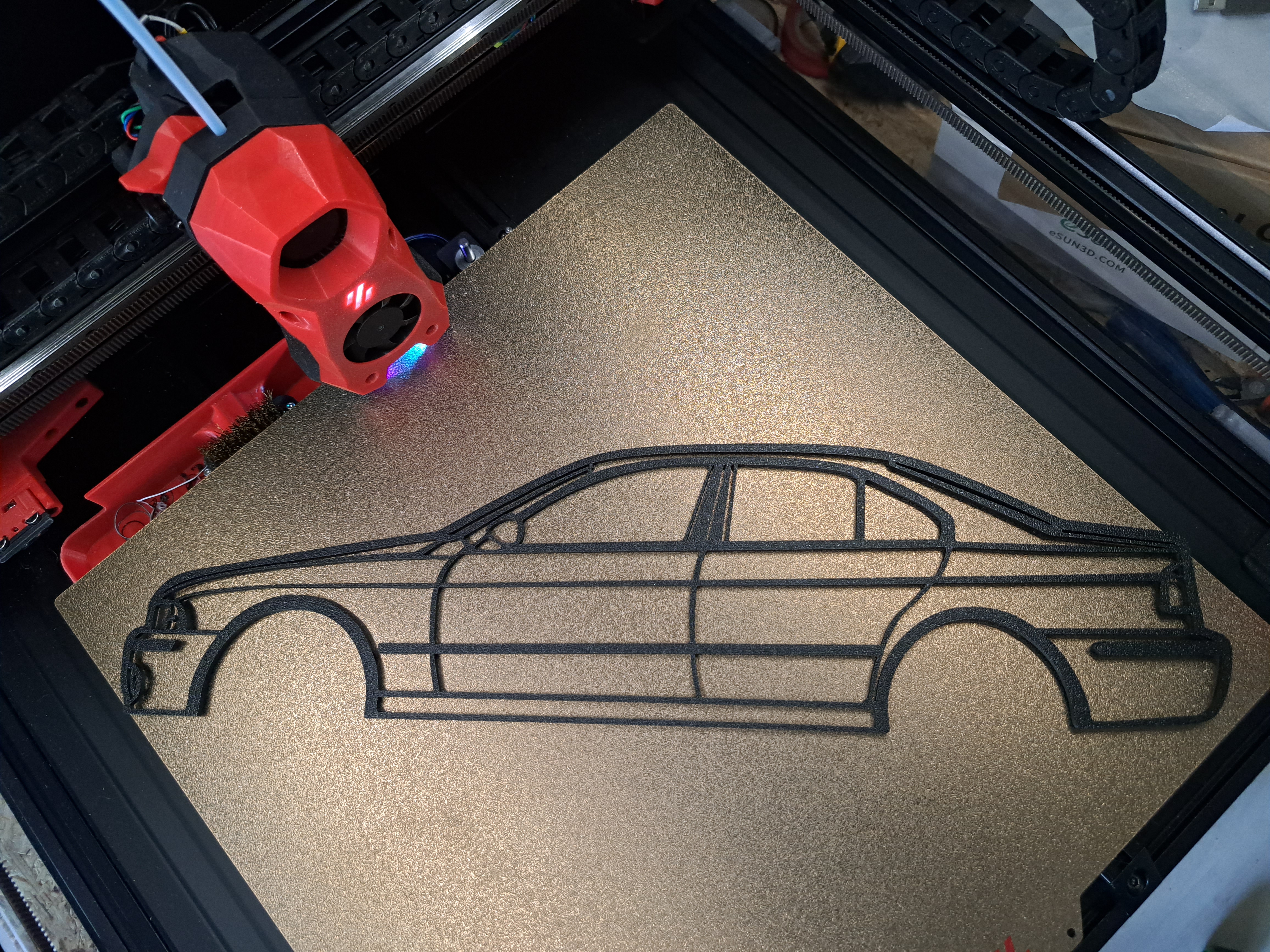 BMW 5 Series E39/ 5series silhouette Wall Art