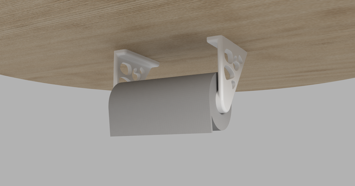 HEVEY DUTY Paper Towel Hanger by Buffalo | Download free STL model ...