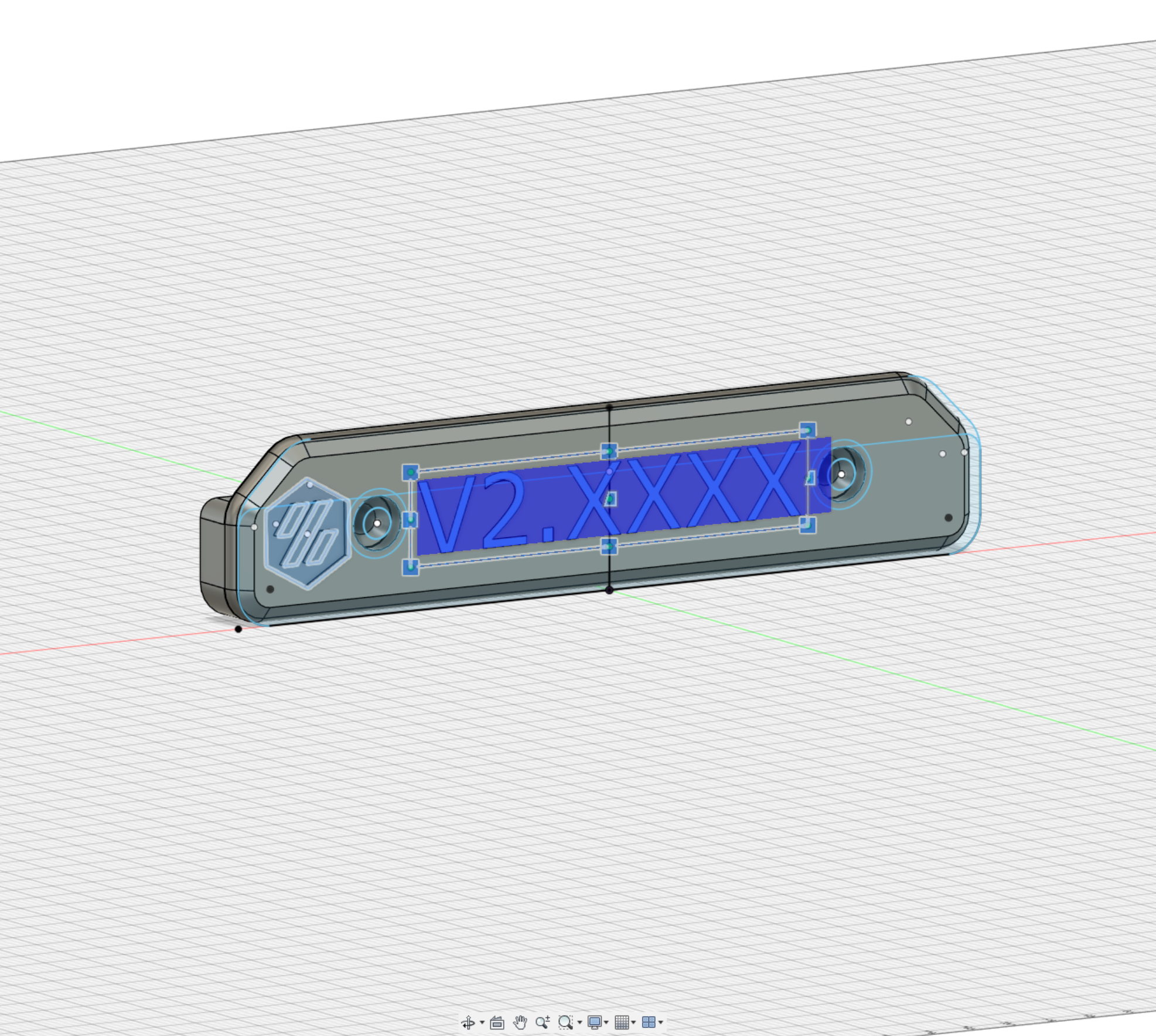 editable FUSION 360 Voron 2 serial plate