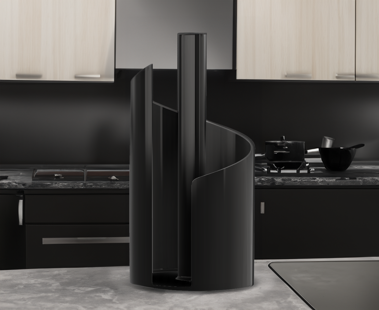 Kitchen paper towel holder