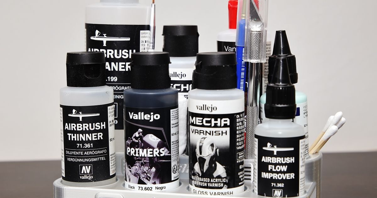 Auxiliary products for Airbrush by Misakov, Download free STL model