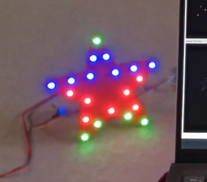 20 point star led pixel holder by tobywhiting10 | Download free STL ...