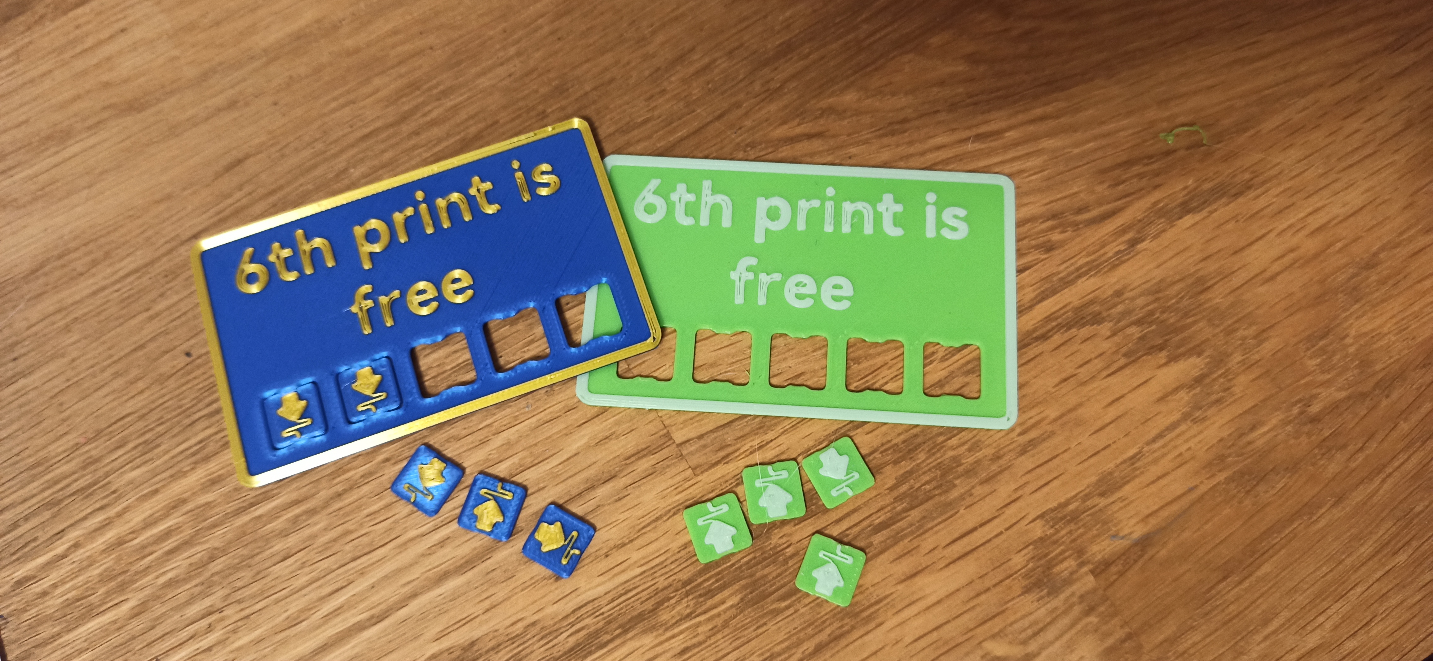 3D Printing Bonus Card - 6th print is free